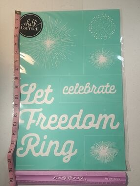 Chalk Couture Let Freedom Ring Transfer Celebrate Fireworks